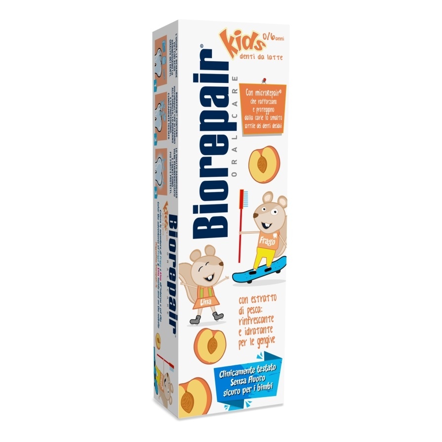 Pasta de dinti Junior cu aroma de piersica 0-6 ani, 50ml, Biorepair