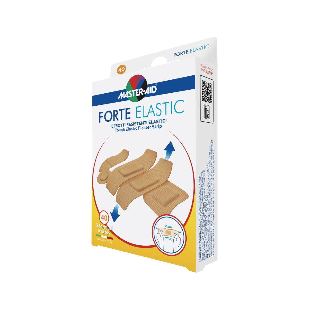 Plasturi rezistenti din panza Forte Elastic, 86x39mm, 20 bucati, Master-Aid