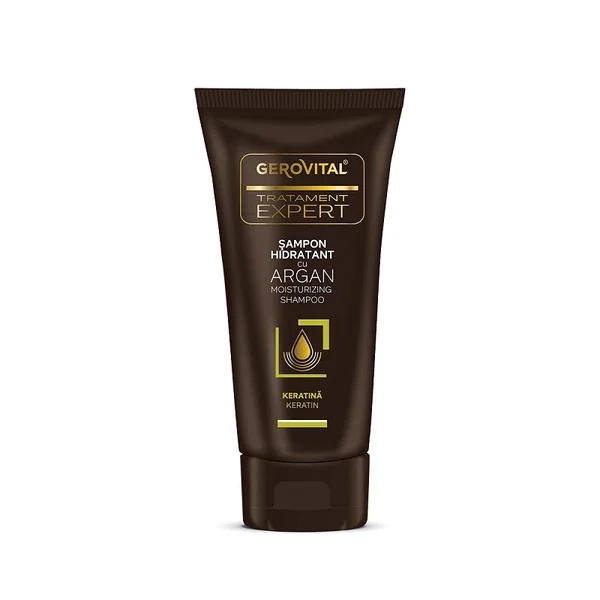 Sampon hidratant cu Argan Tratament Expert, 40 ml, Gerovital