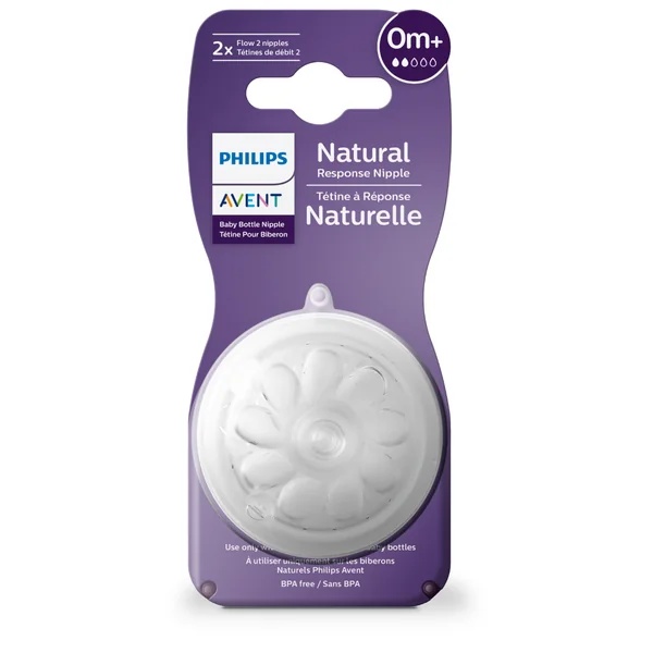 Set tentine cu debit pentru nou-nascut +0 luni SCY962/02, 2 bucati, Philips Avent