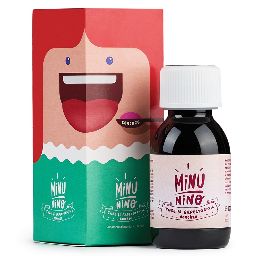 Sirop cu aroma de coacăze Minunino, 100 ml, Medimow