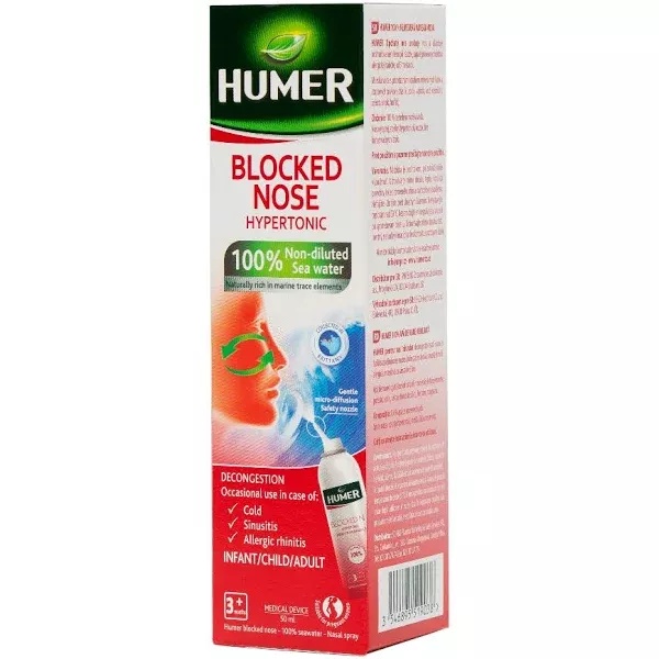 Spray nazal decongestionant, 50ml, Humer