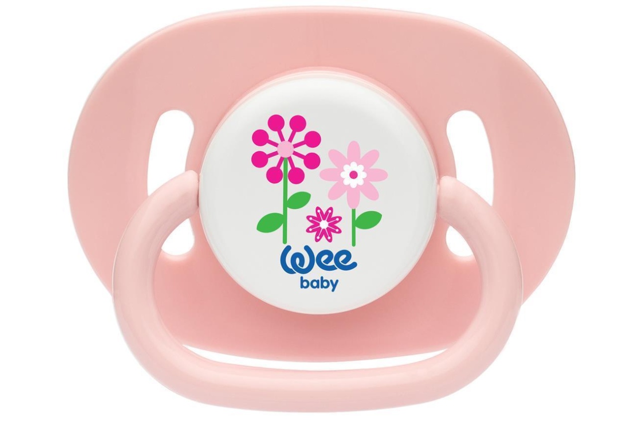 Suzeta din silicon rotundă cu tipar nr. 2, cod 830, Wee Baby