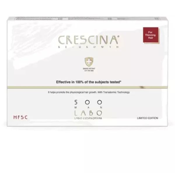 Tratament pentru barbati Re-growth HFSC 500 Crescina, 5 fiole, Labo