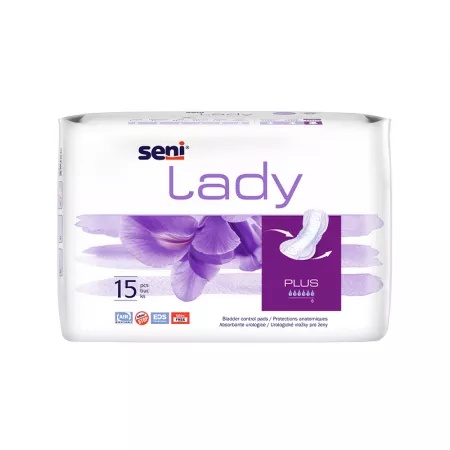 Absorbante zilnice pentru femei Lady Plus, 15 bucăți, Seni