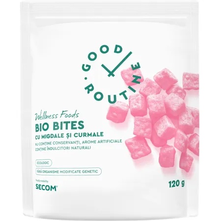 Bio Bites cu migdale și curmale, 120 g, Secom