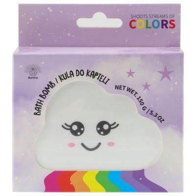 Bomba de baie Rainbow in forma de nor, 150 g, Aurora