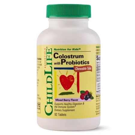 Colostrum with Probiotics, ChildLife Essentials, 92 tablete, Secom