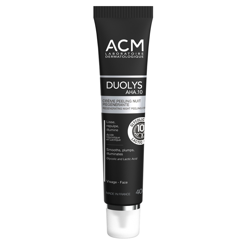Crema peeling regeneratoare de noapte Duolys AHA.10, 40ml, ACM