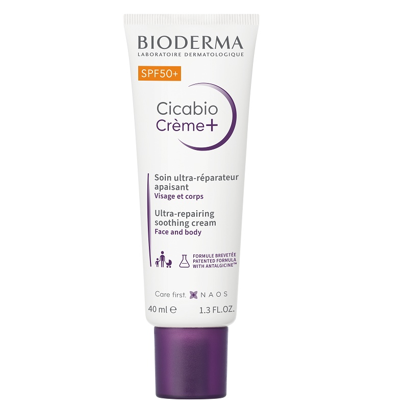 Crema reparatoare cu SPF50+ Cicabio Creme+, 40ml, Bioderma
