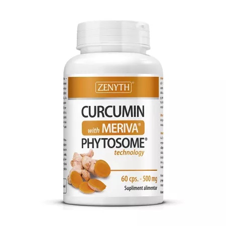 Curcumin cu Meriva 500mg, 60 capsule, Zenyth