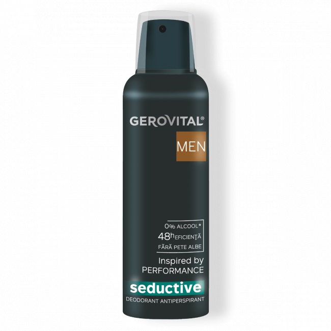 Deodorant antiperspirant Seductive, 150ml, 3724, Gerovital Men