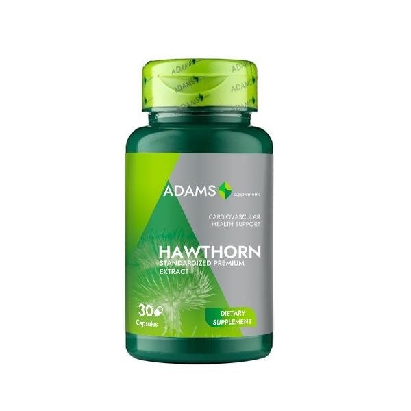 Extract Păducel (Hawthorn), 30 capsule, Adams