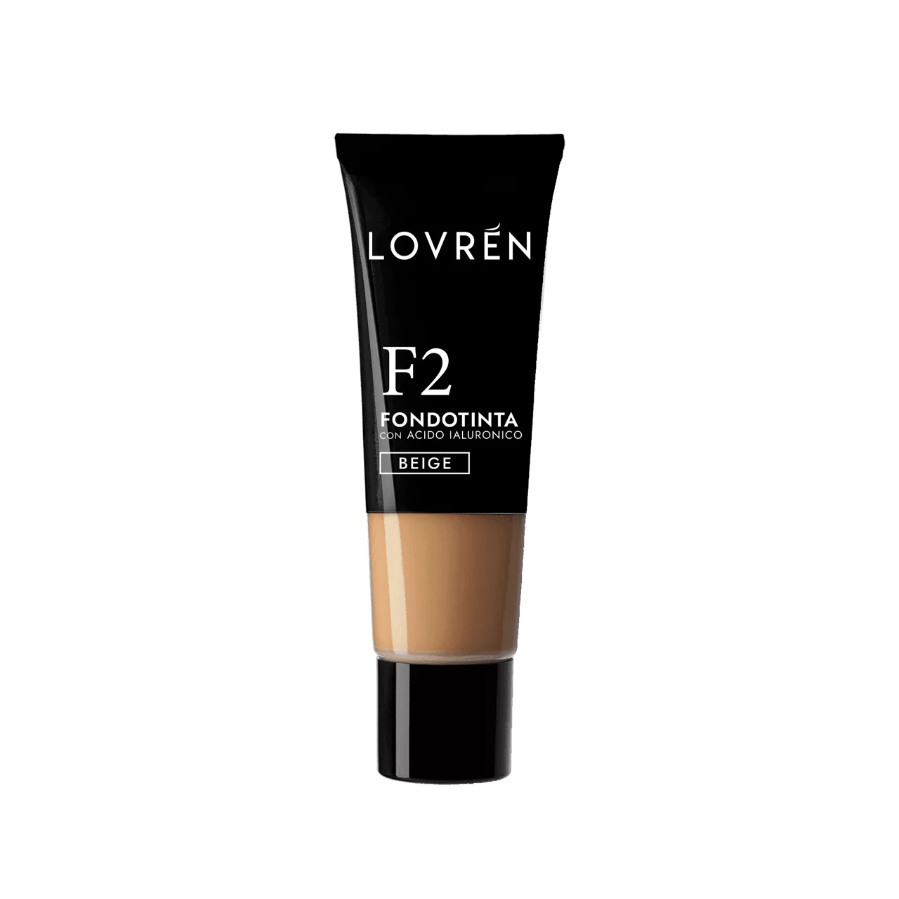 Fond de ten cu acid hialuronic nuanta Beige F2, 25 ml, Lovren