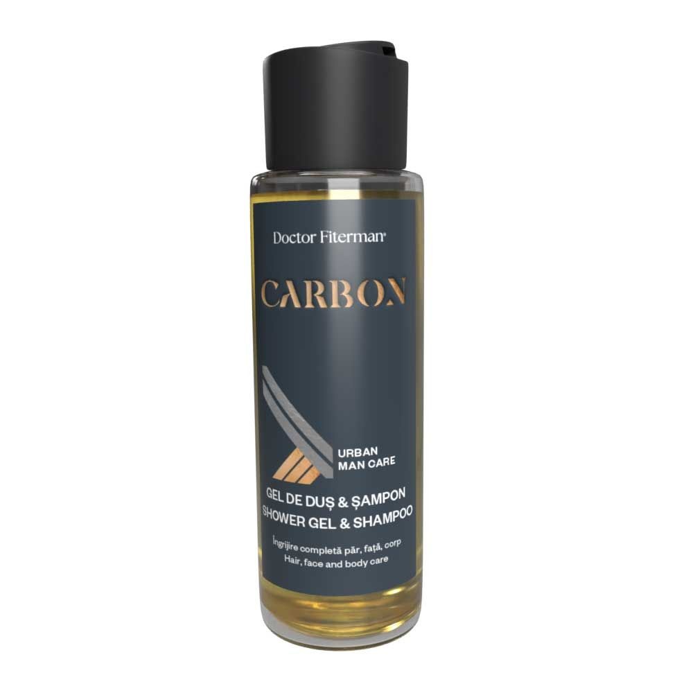 Gel de dus si sampon 2in1 Carbon, 250ml, Fiterman