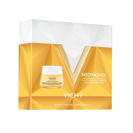 Pachet Neovadiol Post Menopause, Vichy – Cremă de zi, Cremă de noapte și mostre cadou