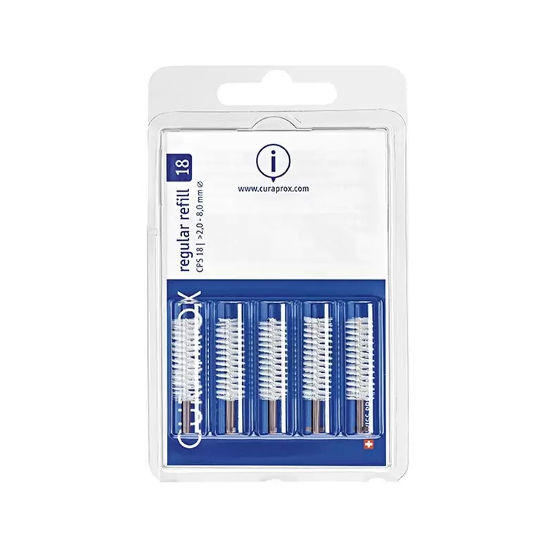 Periuta interdentara Regular Refill CPS 18 > 2.0 - 8.0 mm, 5 bucati, Curaprox