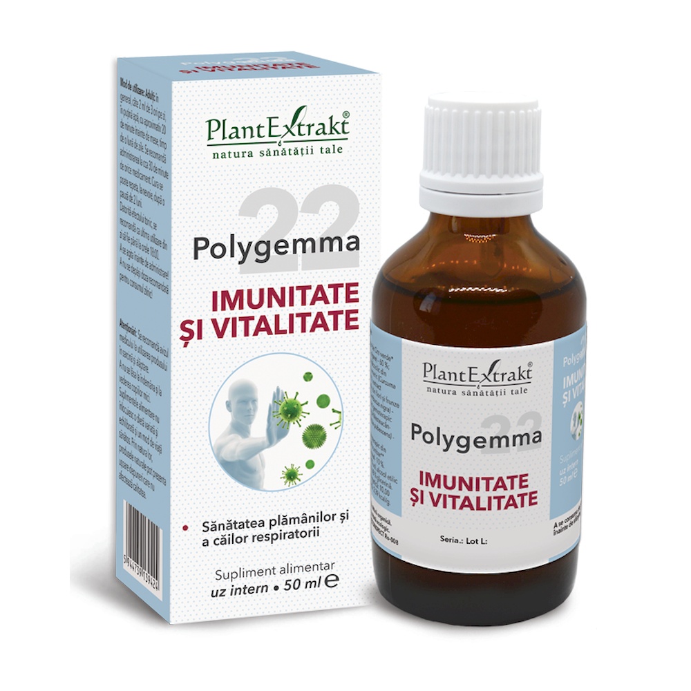 Polygemma 22, Imunitate si Vitalitate, 50ml, PlantExtrakt