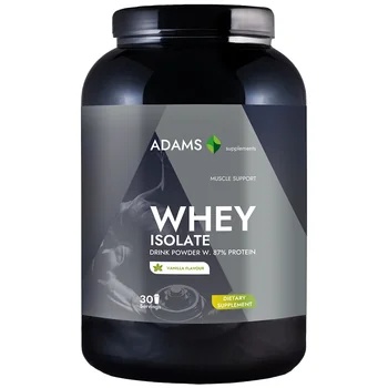 Pudra proteica cu aroma de vanilie Whey Concentrate Protein, 908g, Adams