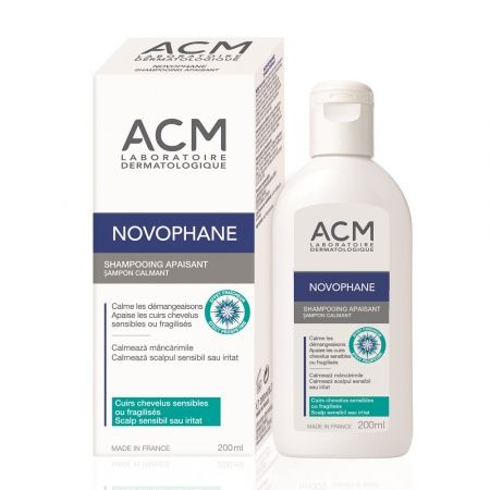 Sampon calmant pentru scalp sensibil sau iritat Novophane, 200ml, ACM