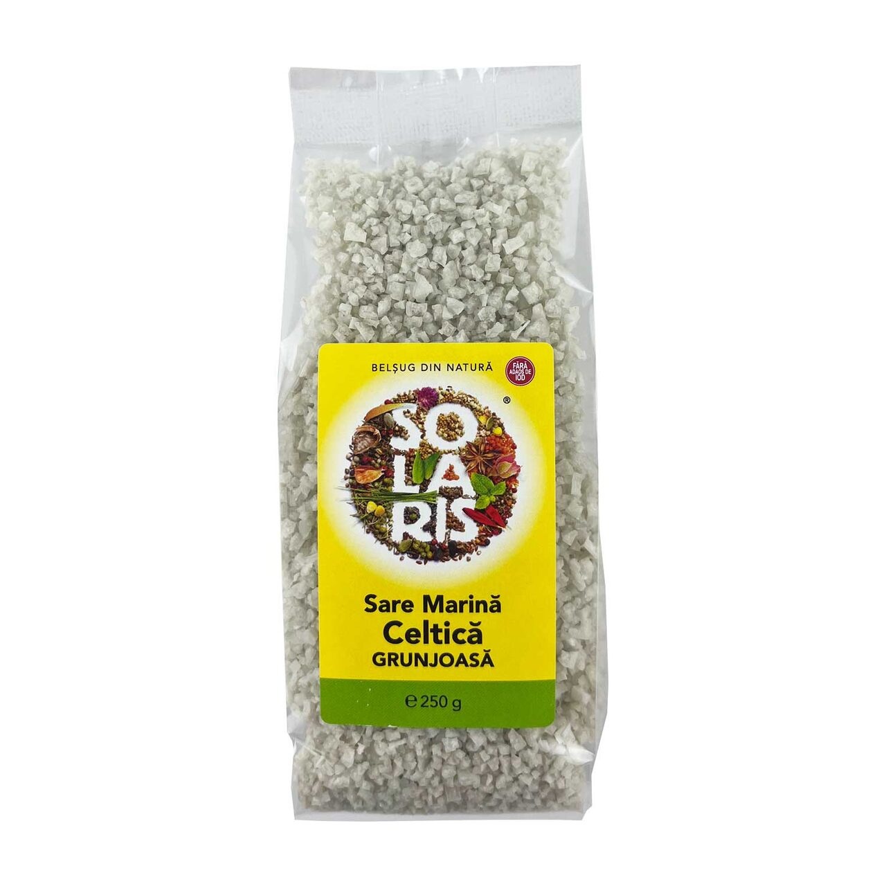 Sare Celtica marina grunjoasa, 250 g, Solaris