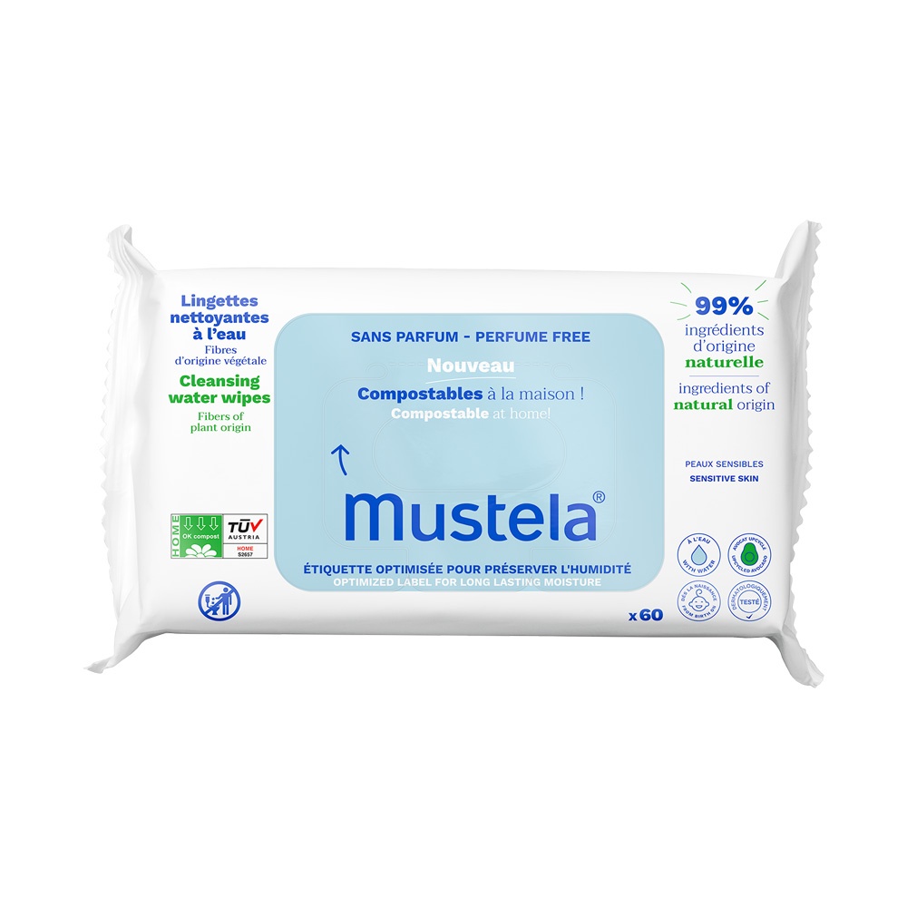 Servetele umede curatatoare, 60 bucati, Mustela
