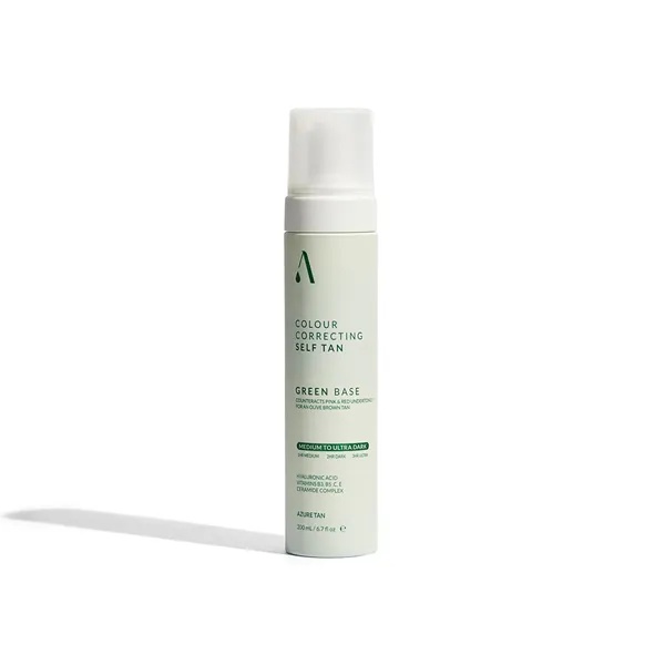 Spuma autobronzanta - Baza verde Mediu spre inchis, 200ml, Azure Tan