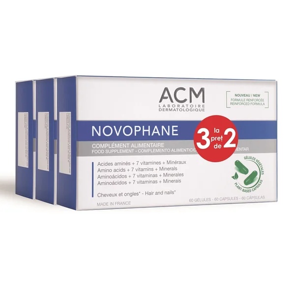 Tratament pentru par si unghii Novophane, 60 capsule, 2+1, ACM