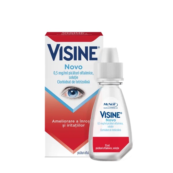 Visine Novo 0,5 mg/ml Picaturi oftalmice solutie, 15ml, Kenvue