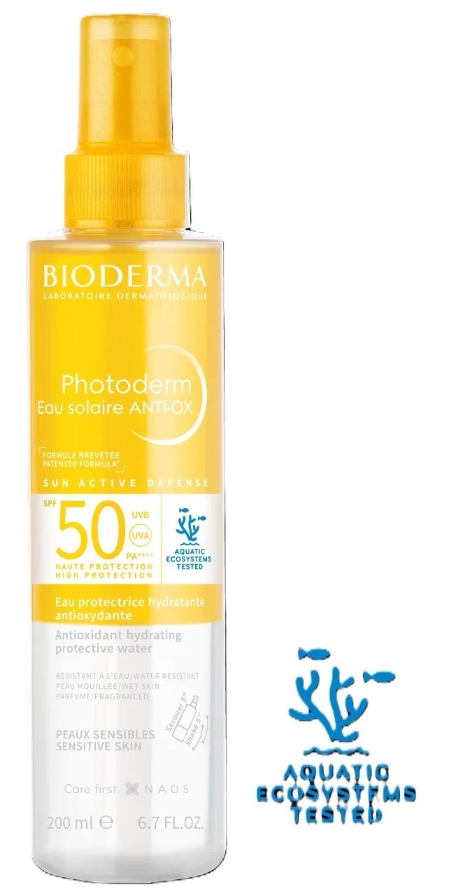 Apa cu protectie solara SPF50 antioxidanta Photoderm ANTI-OX, 200ml, Bioderma