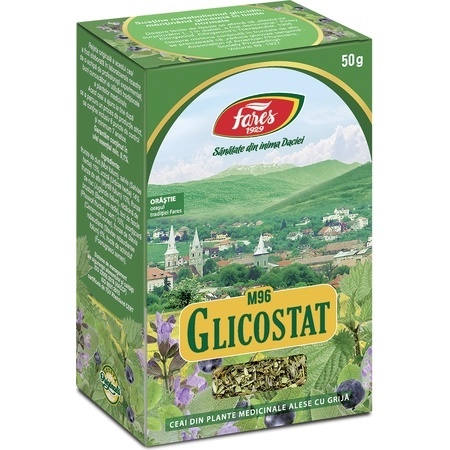 Ceai Glicostat M96, 50 g, Fares