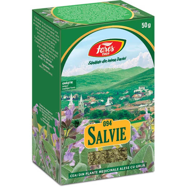 Ceai salvie, 50g, Fares