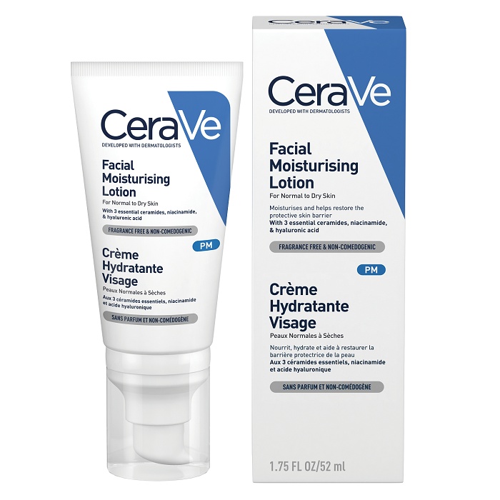 Crema hidratanta de fata ten normal-uscat, 52ml, CeraVe