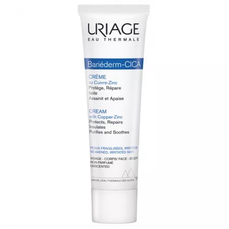Crema reparatoare Bariederm Cica, 100 ml, Uriage