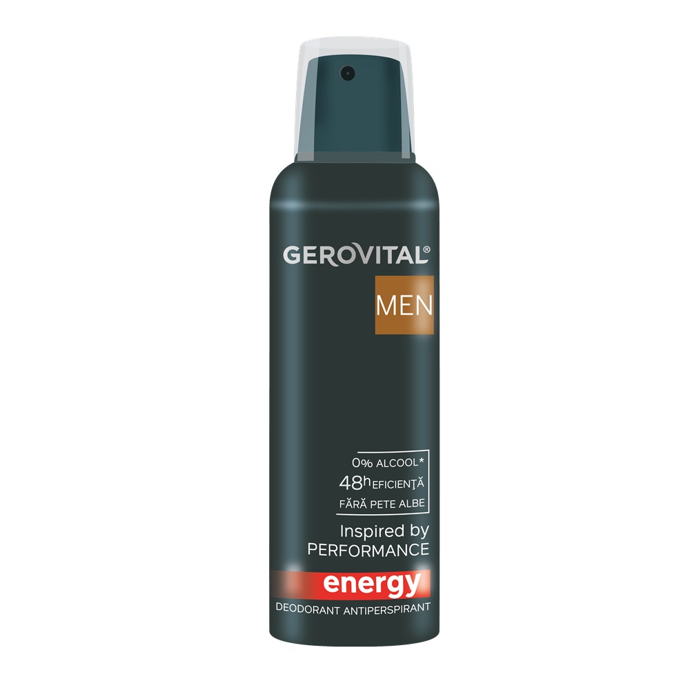 Deodorant antiperspirant pentru barbati Men Energy, 150 ml, Gerovital