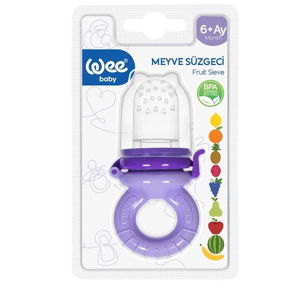 Dispozitiv de hranire tip suzeta din silicon pentru fructe, cod 207, 1 bucata, Wee Baby