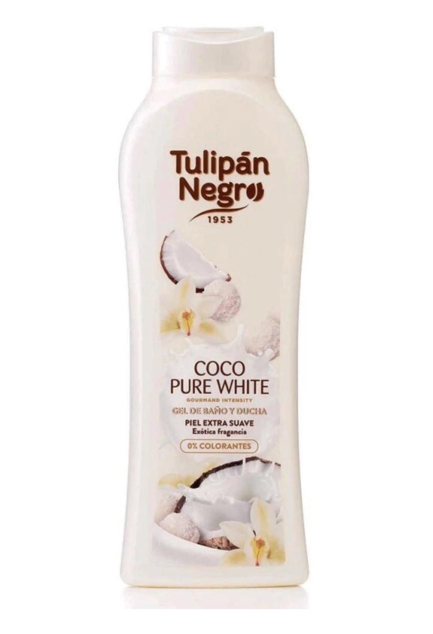 Gel de dus Coco Pure White, 650 ml, Tulipan Negro