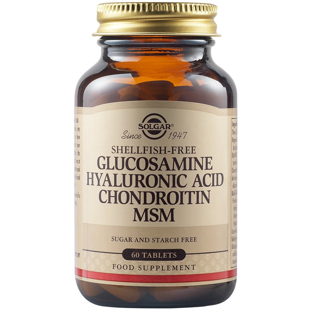 Glucosamine Hyaluronic Acid Chondroitin MSM, 60 tablete, Solgar