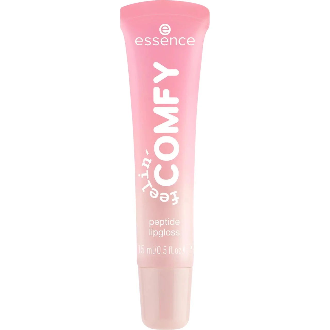 Lipgloss cu peptide Feelin’ Comfy, 01 Strawberry Self-love, 10 ml, Essence