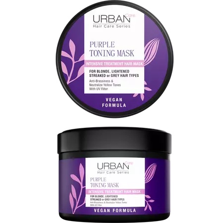 Masca intensiva mov pentru parul blond Purple, 230 ml, Urban Care