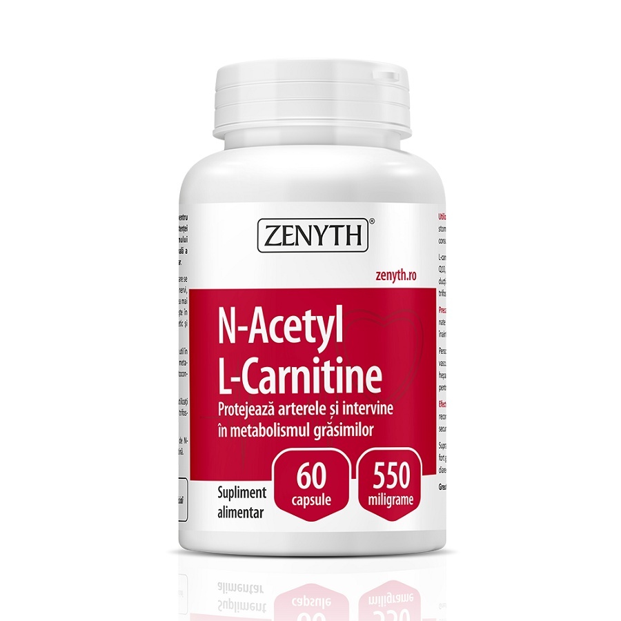 N-Acetyl L-Carnitine, 550mg, 60 capsule, Zenyth