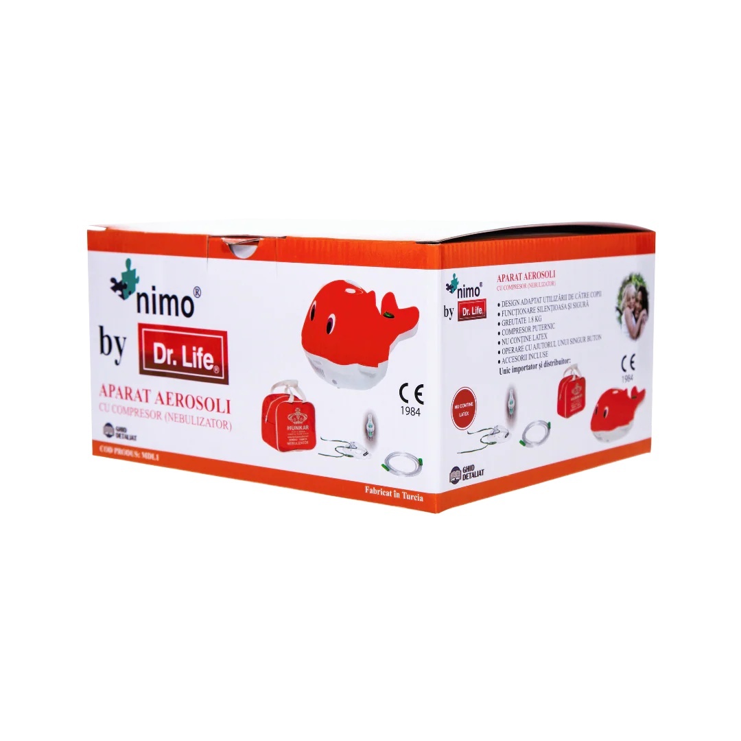Nebulizator cu compresor MDL1 Delfin Nimo, Dr. Life