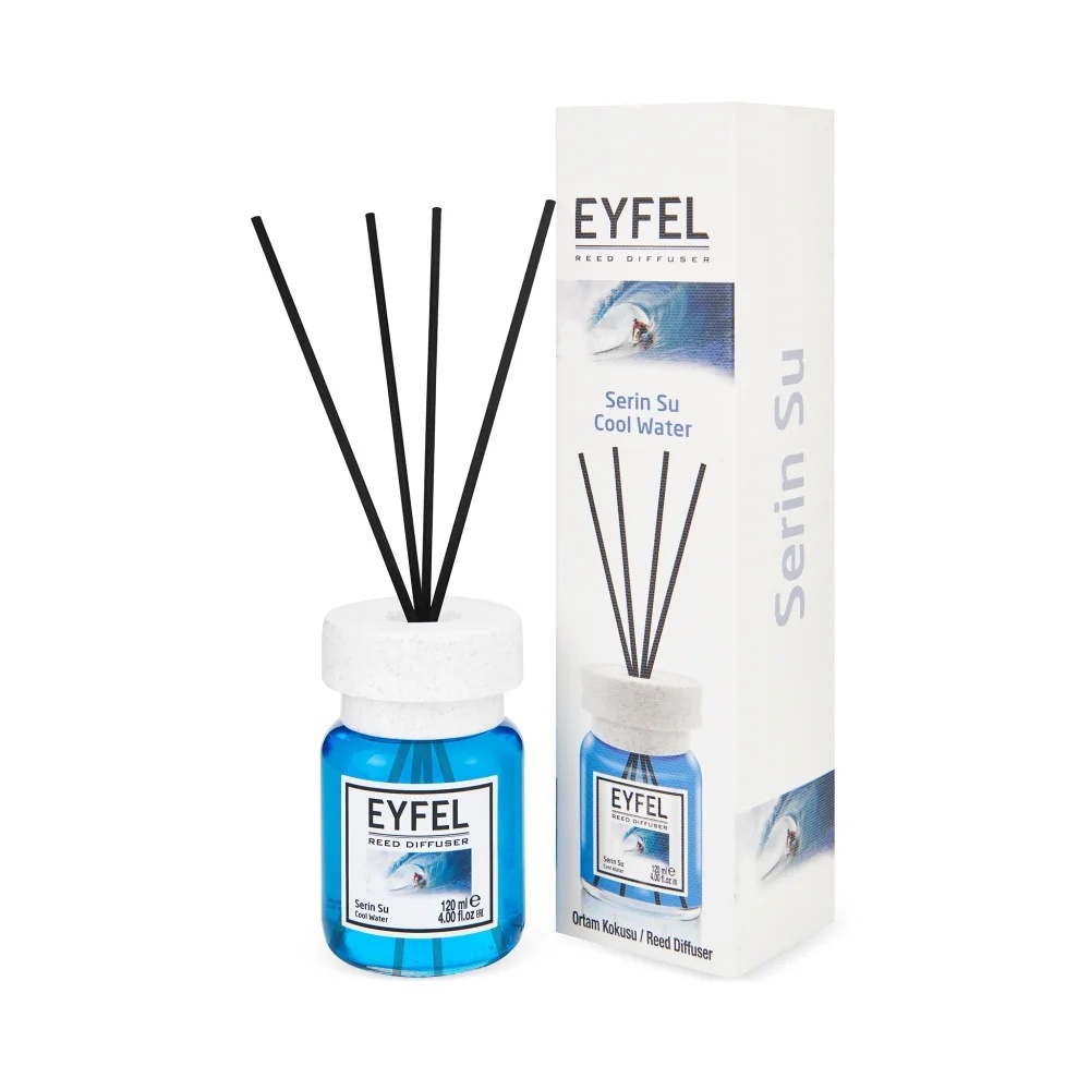 Odorizant de camera cu bete aroma Cool water, 120 ml, Eyfel