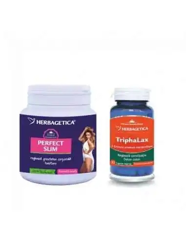 Perfect Slim 210 gr +TriphaLax 30 cps, Herbagetica
