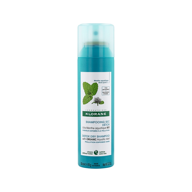 Sampon uscat cu menta de apa organica, 150 ml, Klorane