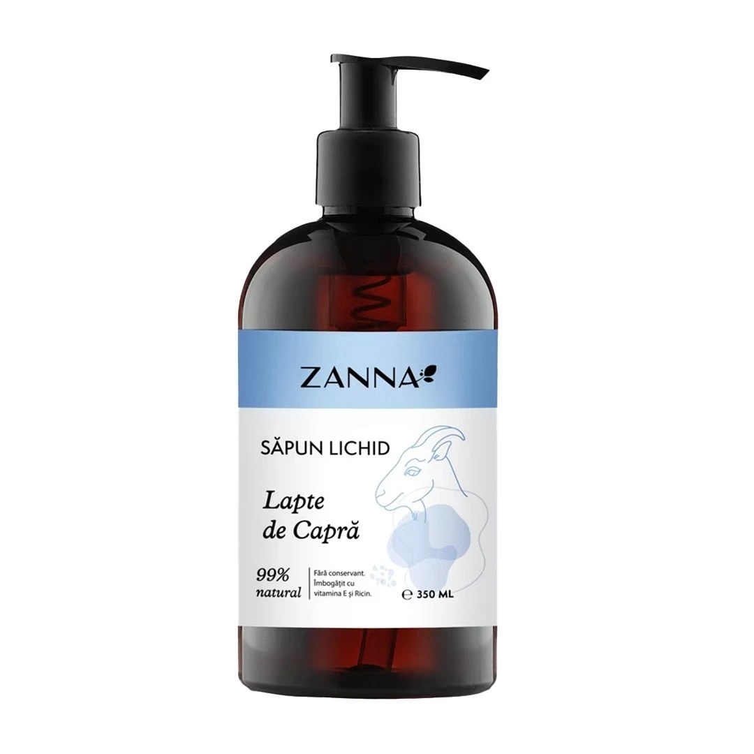 Sapun lichid cu lapte de capra, 330 ml, Zanna