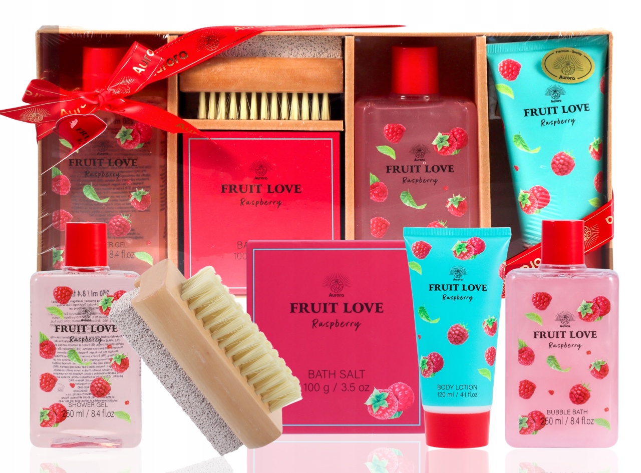 Set Cadou Fruit Love Wooden box, 5 produse, Aurora