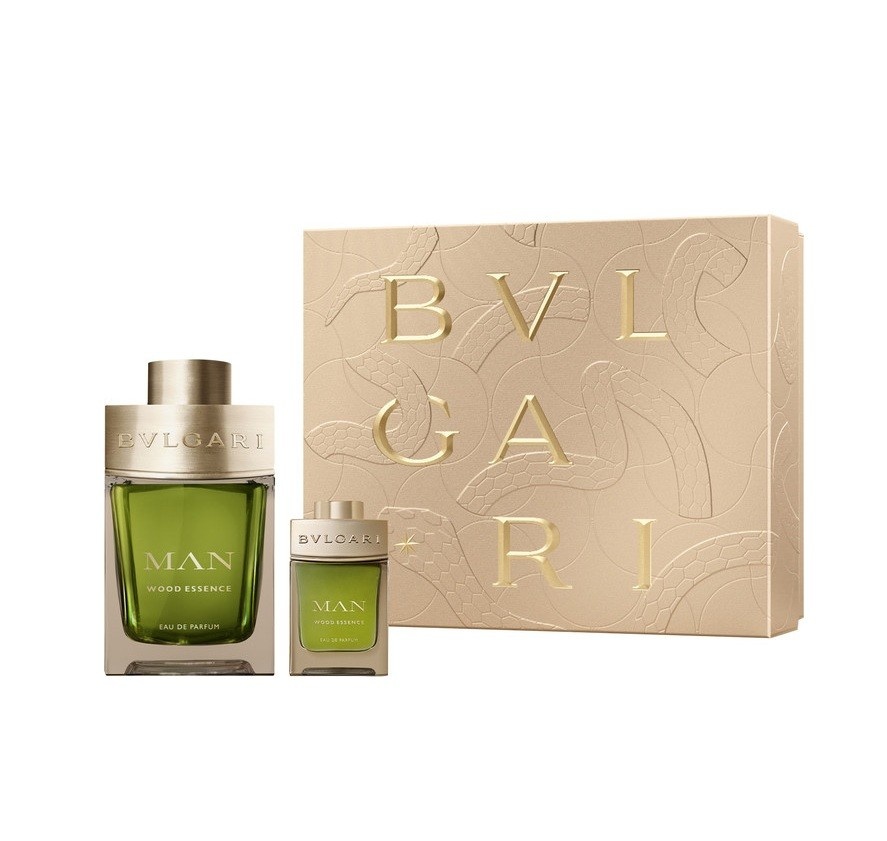 Set Man Wood Essence: Apa de parfum 100 ml + Apa de parfum 15 ml, Bvlgari