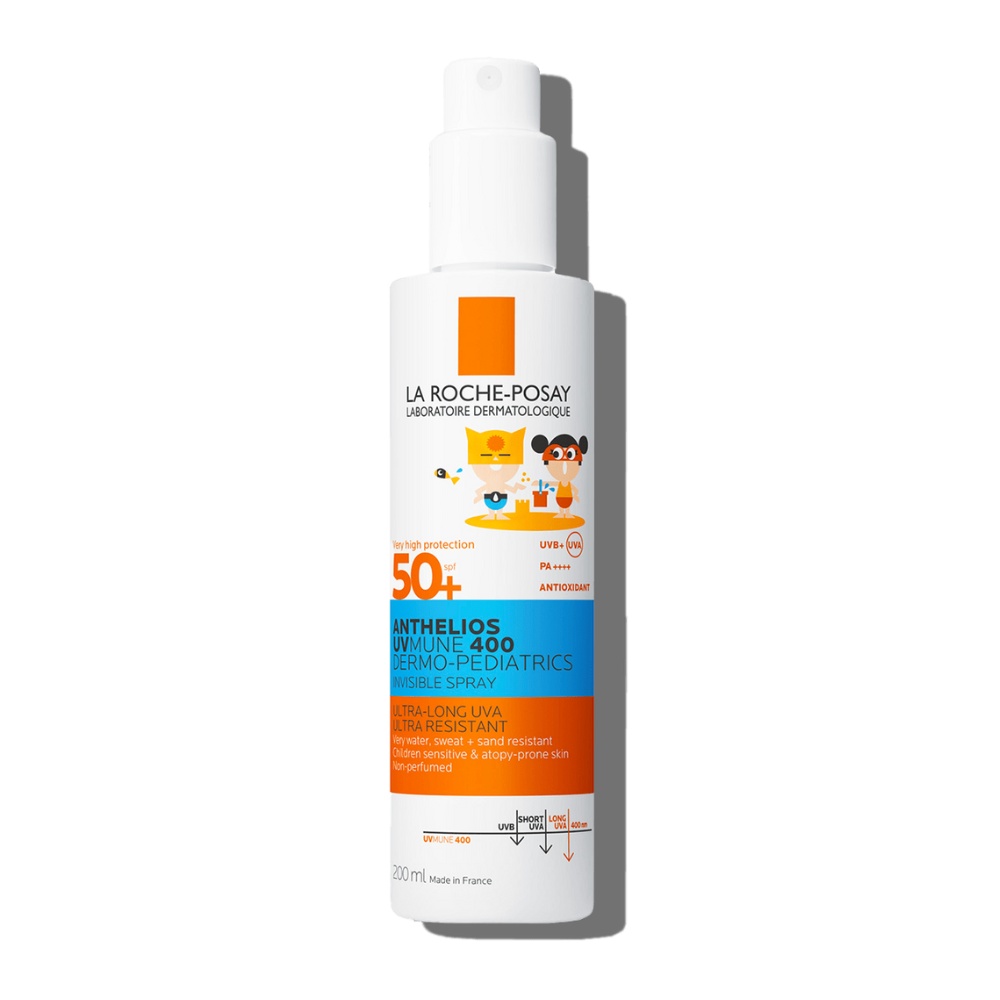 Spray invizibil cu protectie solara SPF 50+ pentru copii Anthelios UVMune 400 Dermo-Pediatrics, 200 ml, La Roche-Posay