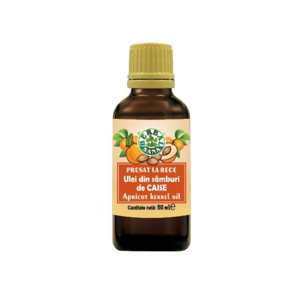 Ulei din sâmburi de caise, 50 ml, Herbal Sana